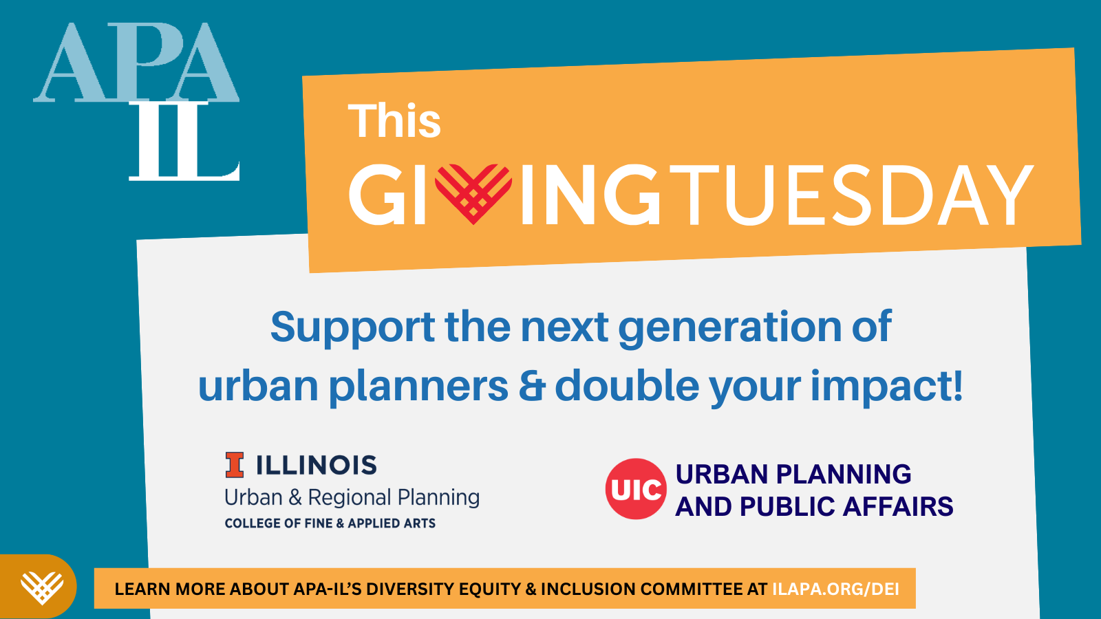 Give with purpose, double your impact on Illinois planning students this Giving Tuesday