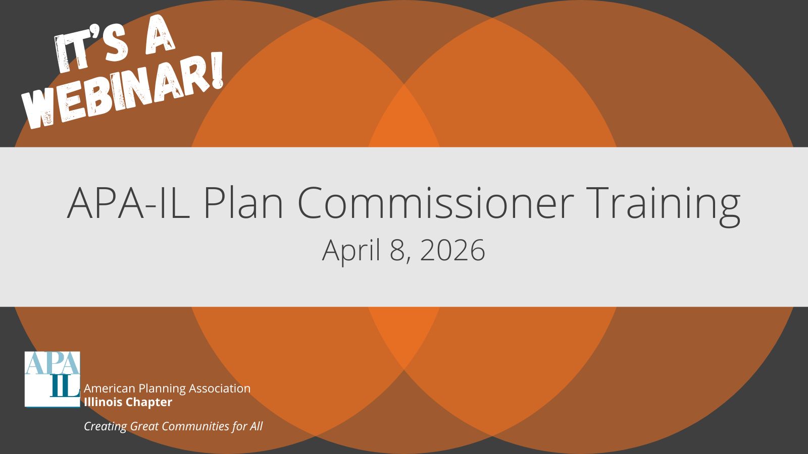 4/8/26 SPRING Virtual Plan Commissioner Training - Open to All