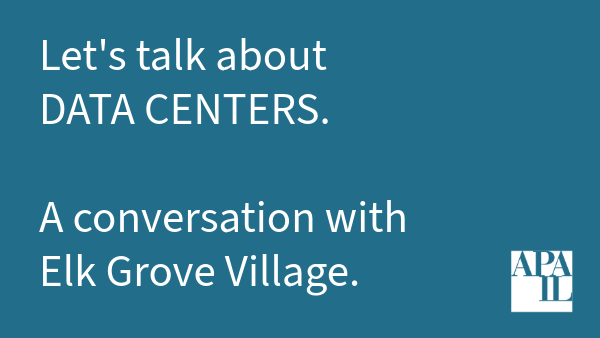 Let's talk about DATA CENTERS. A coffee talk with Elk Grove Village.